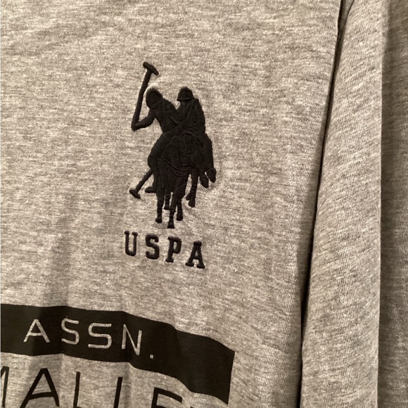 U.S. Polo Assn. Gray Long Sleeve Shirt “Black Mallet” Collection - Picture 5 of 6